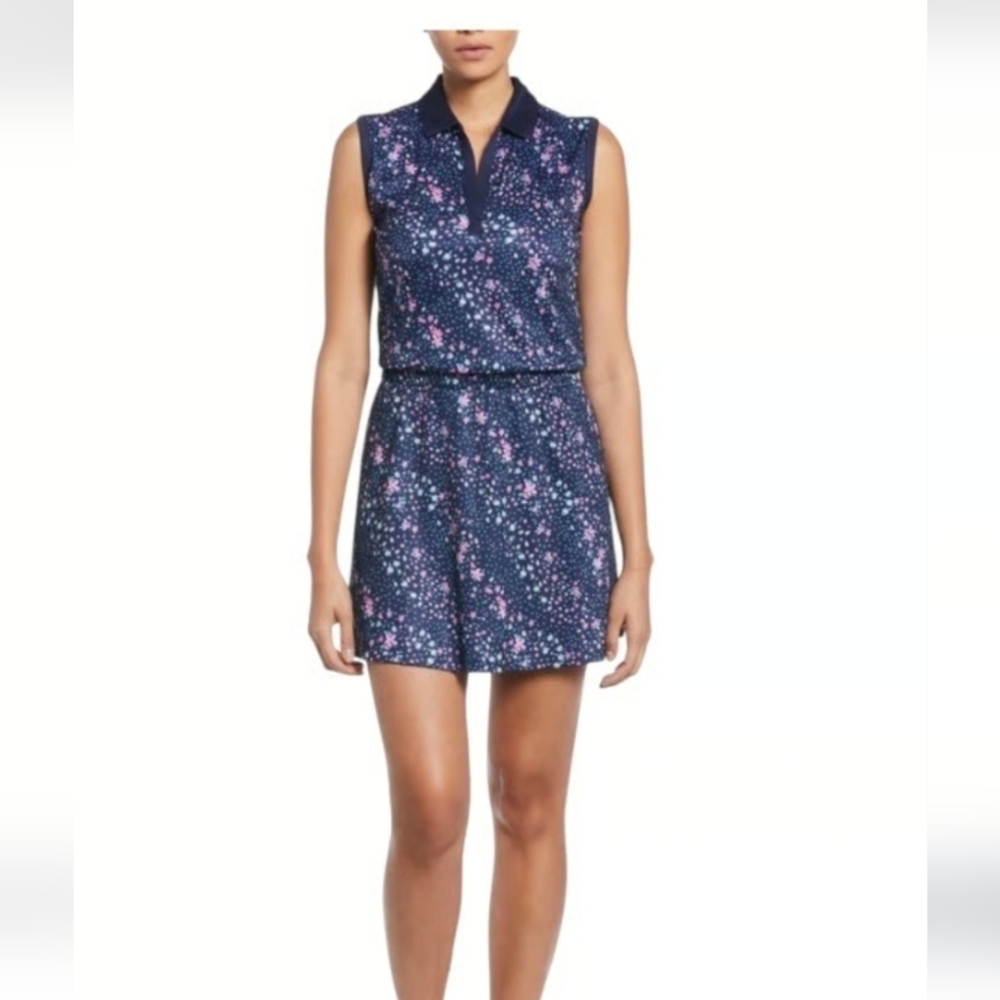 Callaway Navy Floral Golf Mini Dress Size S.